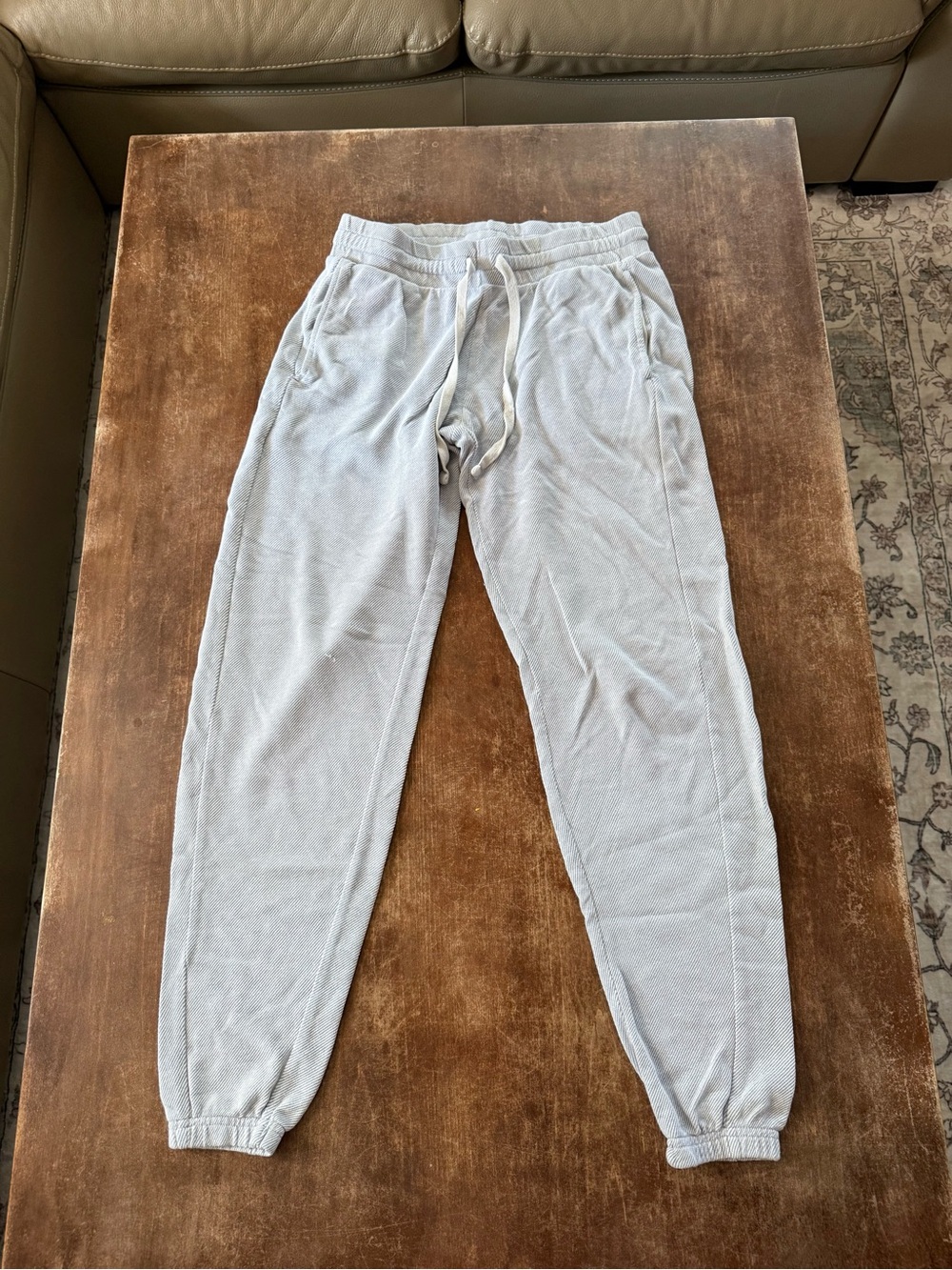 Xhilaration Light Blue Striped Women's Jogger Track Pants